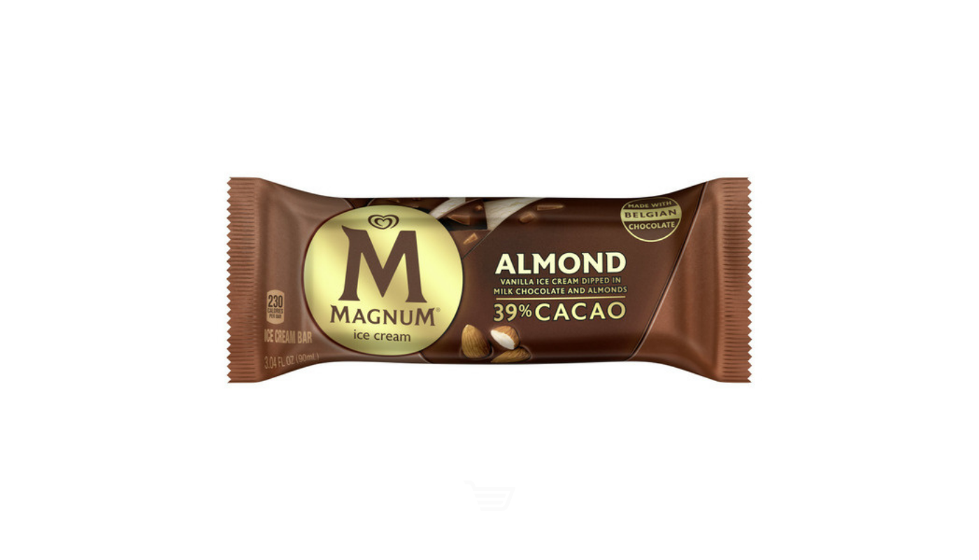 Order M Magnum Almond Chocolate Bar 2oz Bag food online from Ross Liquor store, Sylmar on bringmethat.com