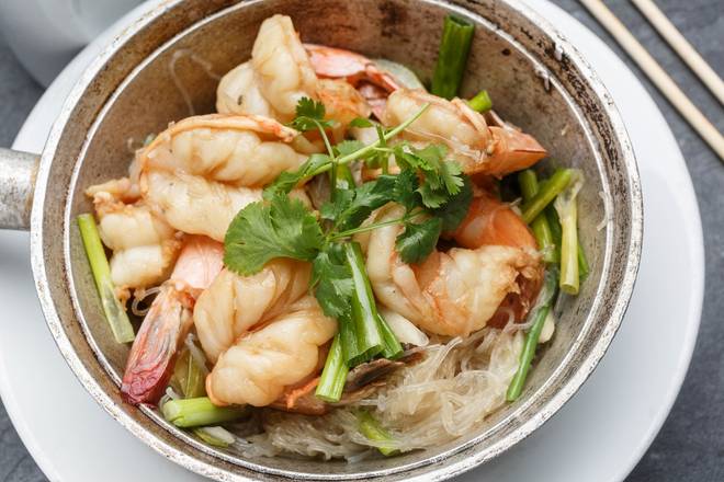 Order Glass Noodle Shrimp Bake food online from SukhoThai on Royal St. store, New Orleans on bringmethat.com