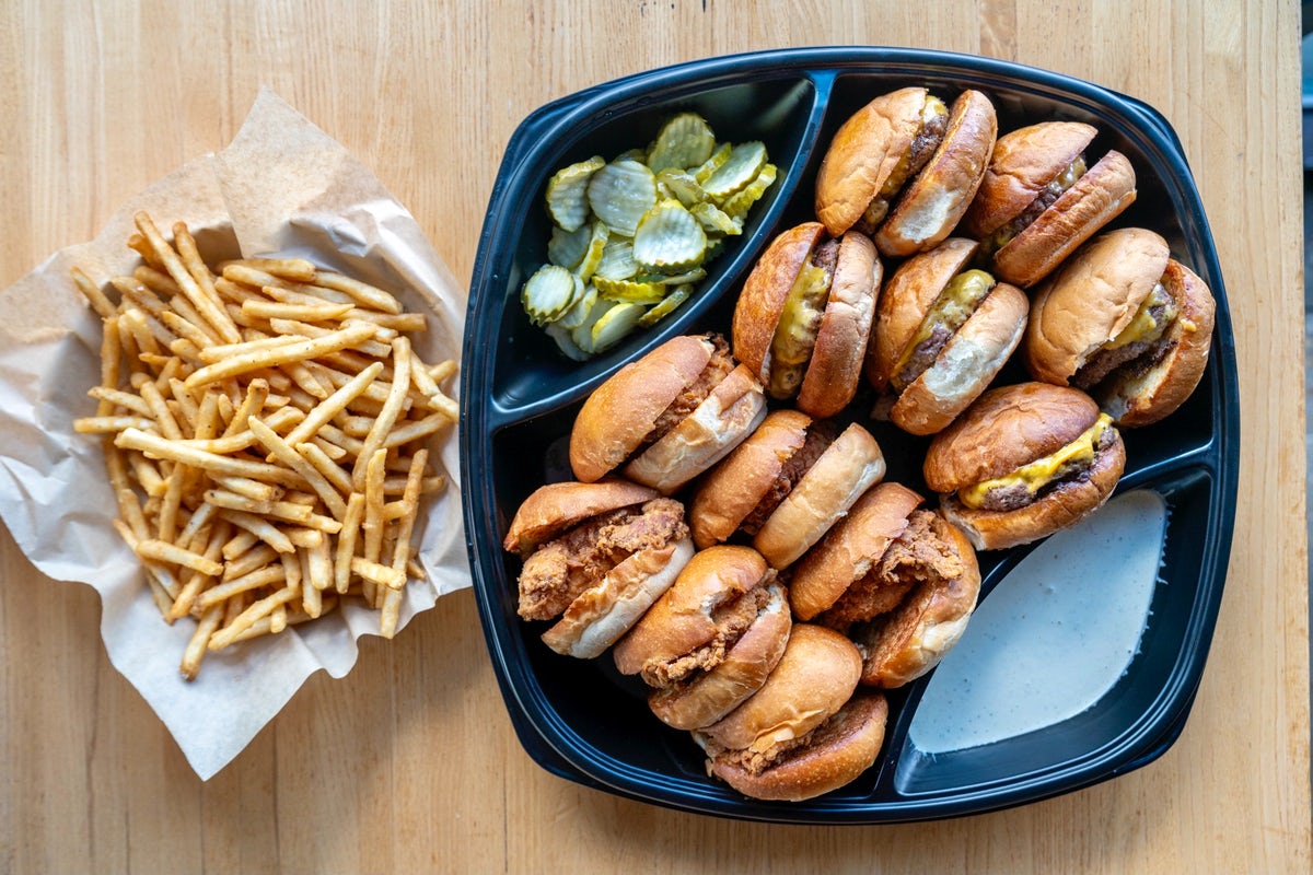 Order Tailgate Slider Duo food online from Grub Burger Bar store, Atlanta on bringmethat.com