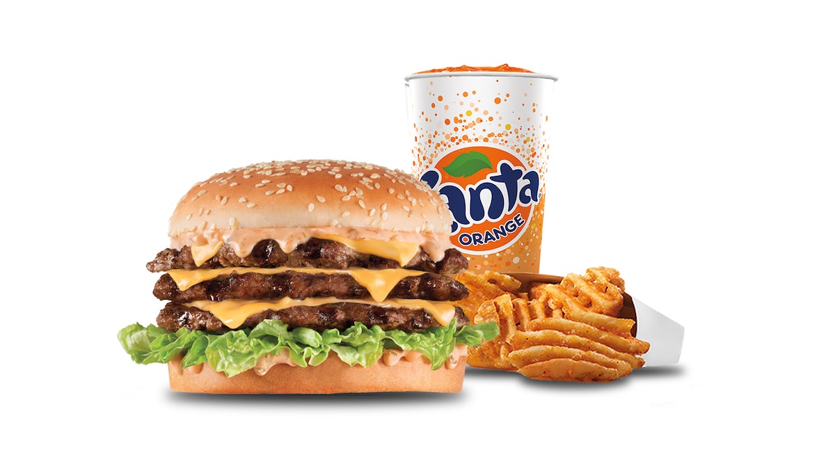 Order Big Carl Energy (BCE) Combo  food online from Carl Jr store, Newhall on bringmethat.com