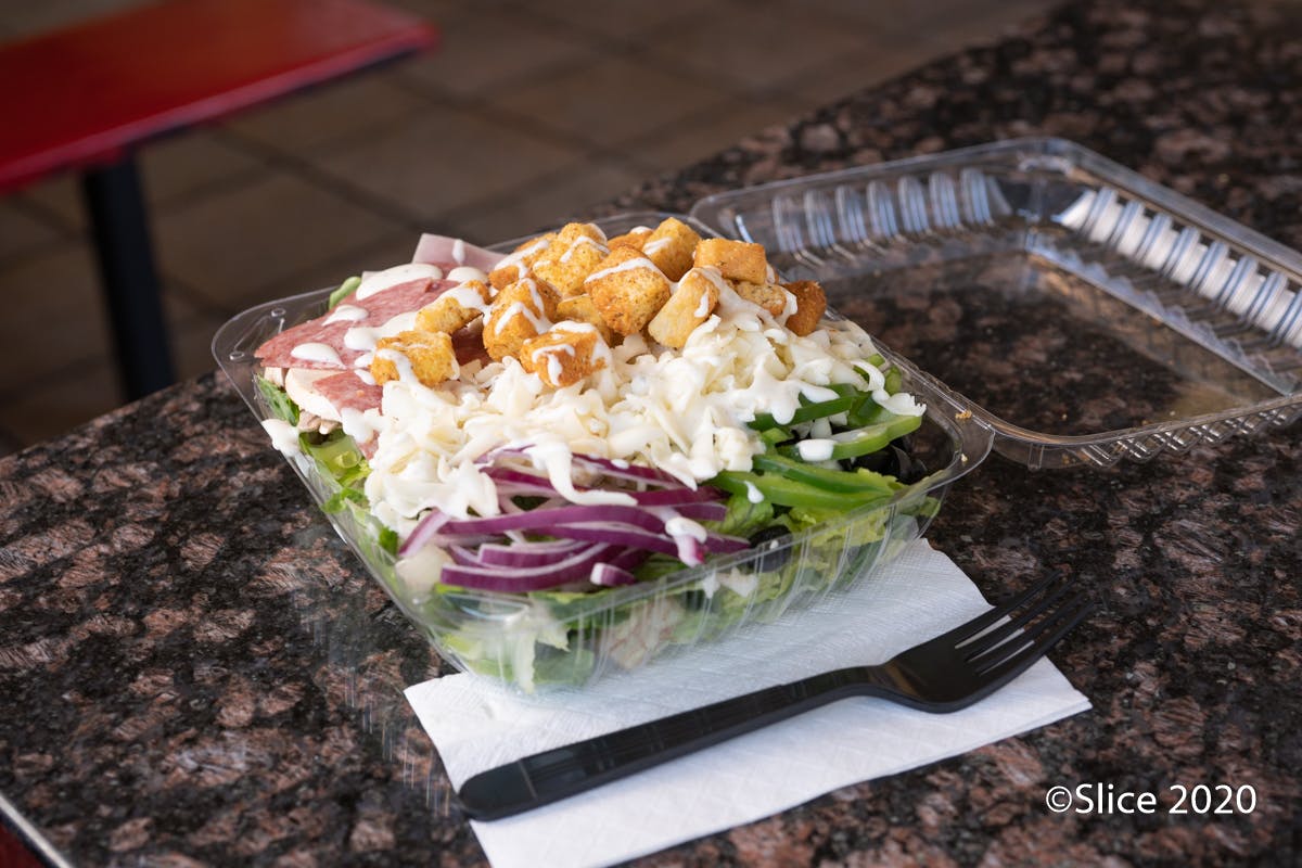 Order Antipasto Salad - Small food online from L.A Pizza & Vegetarian Kitchen store, Los Angeles on bringmethat.com