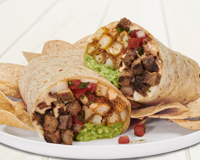 Order California Burrito with Steak food online from Rublo Baja Grill store, Mesa on bringmethat.com