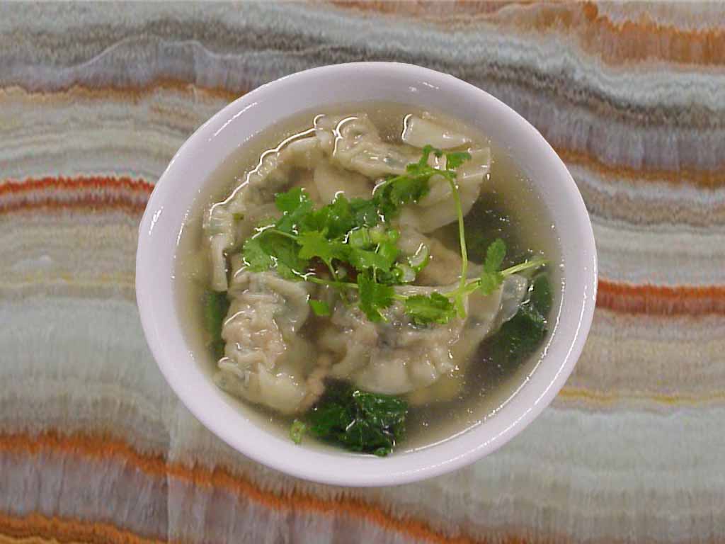 Order 403. Chicken and Leek Dumpling Soup with Vegetables food online from San Sun store, San Francisco on bringmethat.com