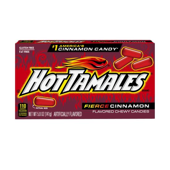 Order Hot Tamales Fierce Cinnamon Chewy Candy, 5 OZ food online from Cvs store, ARCADIA on bringmethat.com