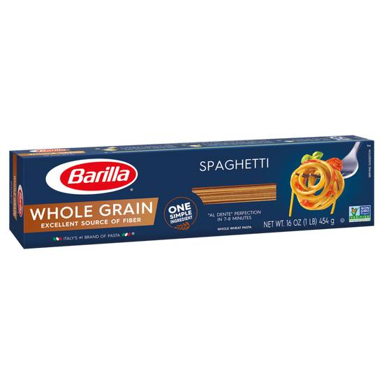 Order Barilla Whole Grain Spaghetti 16oz food online from Everyday Needs By Gopuff store, Littleton on bringmethat.com