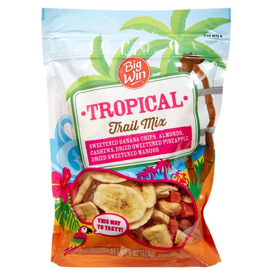 Order Big Win Tropical Trail Mix (8 oz) food online from Rite Aid store, Yamhill County on bringmethat.com