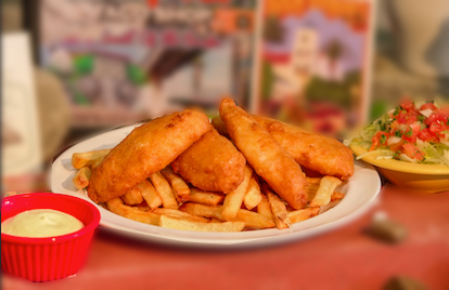 Order Fish & Chips food online from California Taco Shop store, Providence on bringmethat.com