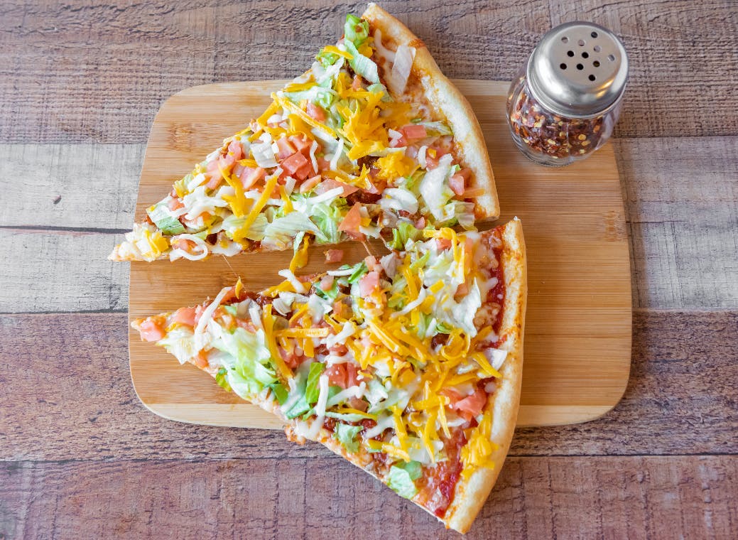 Order Taco Pizza - Small 12'' food online from Bracco's store, Bath on bringmethat.com