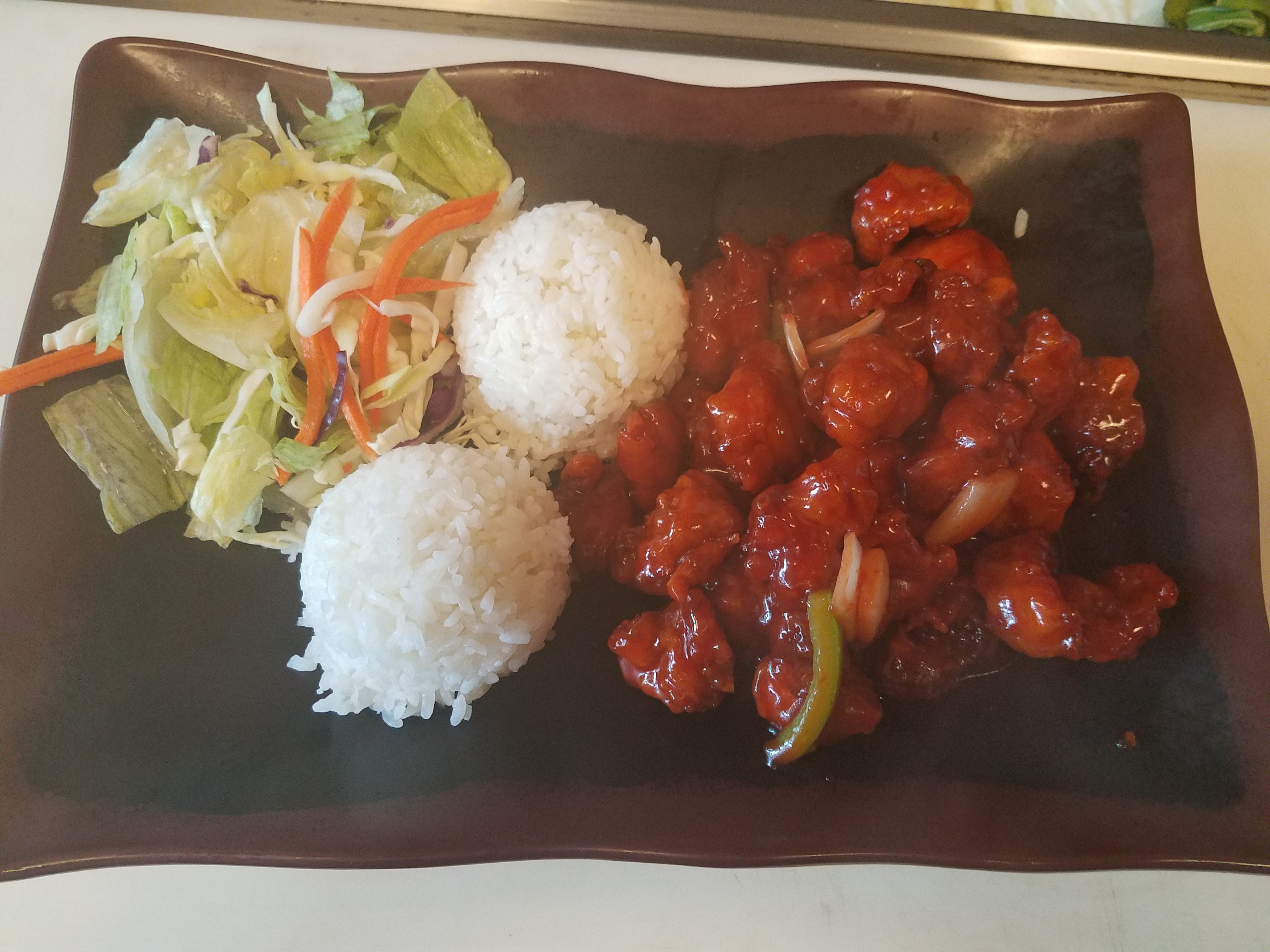 Order Sweet and Sour Chicken food online from Asia Ginger Teriyaki & Roll store, Seattle on bringmethat.com