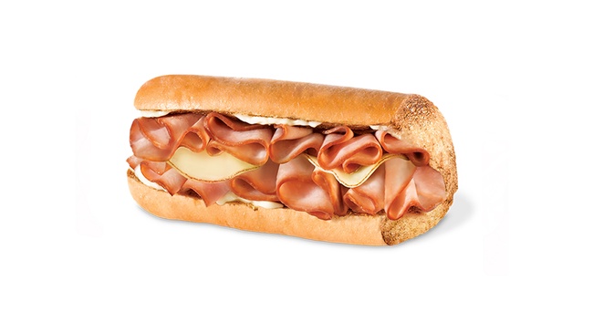 Order Kid's Ham and Cheese Sub food online from Quiznos Sandwich Restaurants store, Brighton on bringmethat.com
