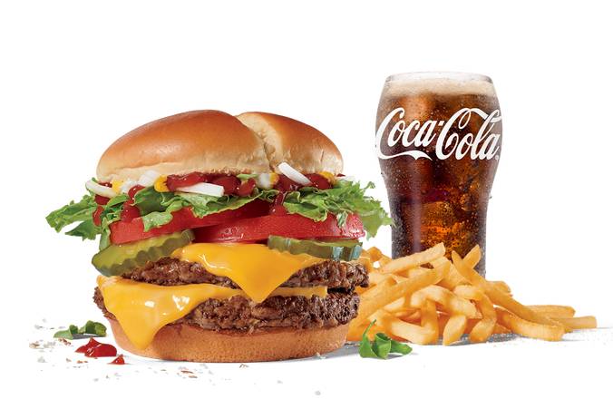Order Large Double Jack® Combo food online from Jack in the Box store, Fort Worth on bringmethat.com