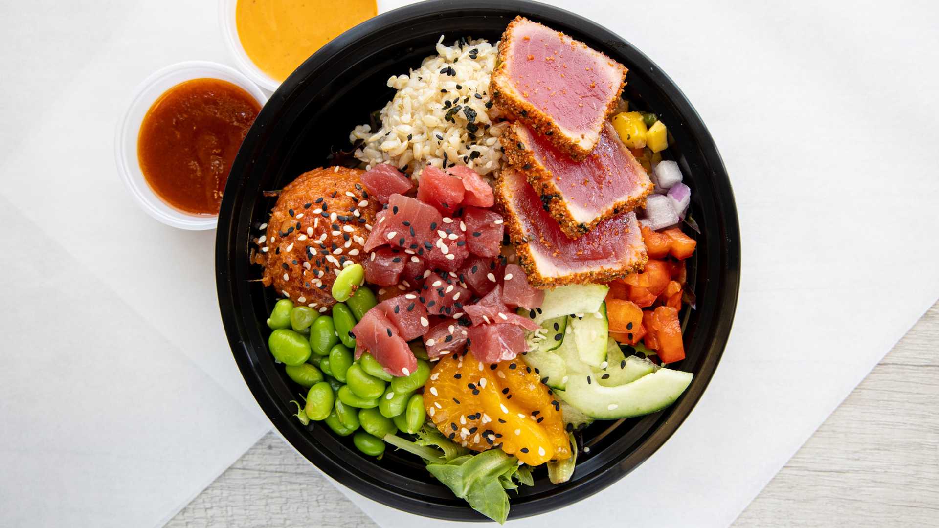 Order Regular Bowl food online from Poke Bowl-Rrito store, Salinas on bringmethat.com