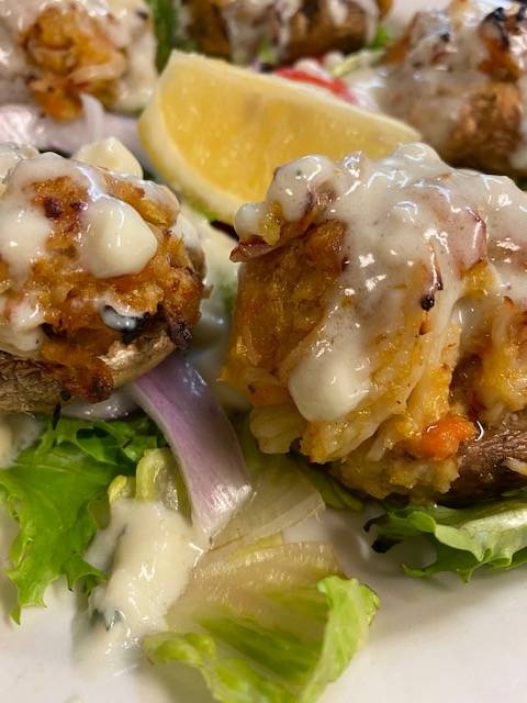 Order Stuffed Mushrooms food online from Lakeview Restaurant store, Coventry on bringmethat.com