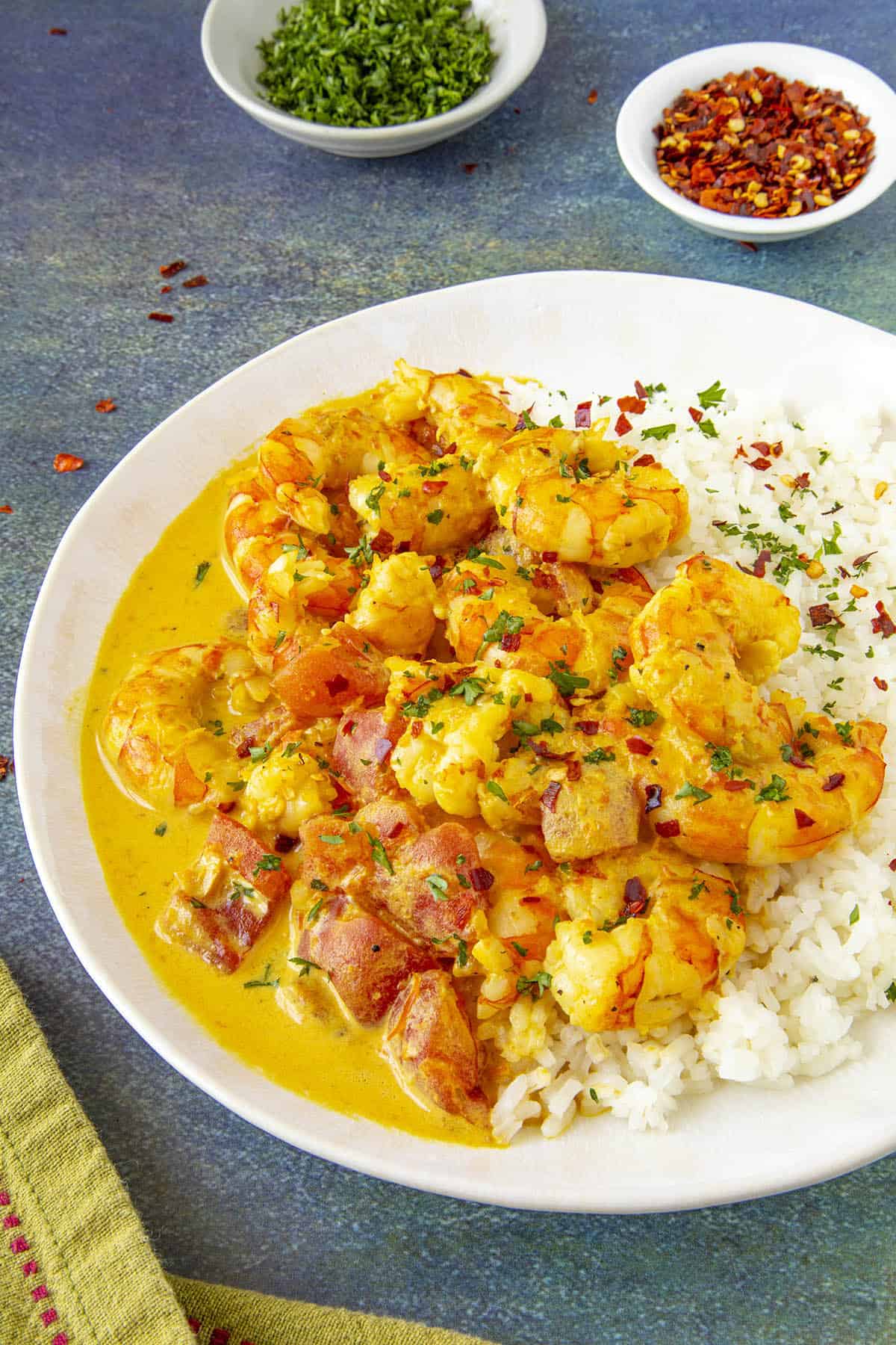Order Curry Shrimp(large) food online from Far East Restaurant store, Capitol Heights on bringmethat.com