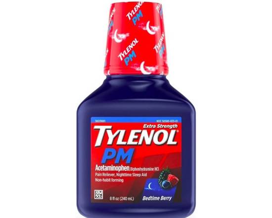 Order Tylenol PM Bedtime Berry 8 oz food online from McLean Ave Pharmacy store, Yonkers on bringmethat.com