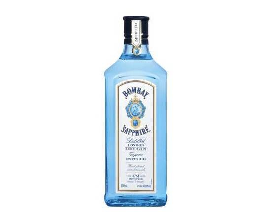Order Bombay Sapphire, 750mL gin (47.0% ABV) food online from Cold Spring Liquor store, Liberty Hill on bringmethat.com