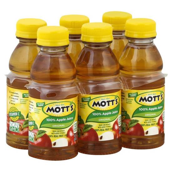 Order Mott's 6pk Apple Juice (8 oz x 6 ct) food online from Rite Aid store, Hemet on bringmethat.com