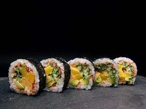 Order B18. Hamba Roll food online from Bengee Sushi store, Ontario on bringmethat.com