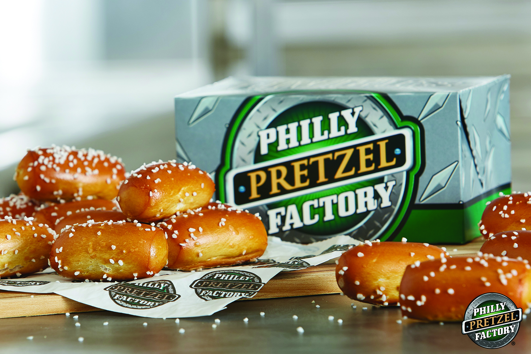 Order Small Rivet Box food online from Philly Pretzel Factory store, Springfield on bringmethat.com