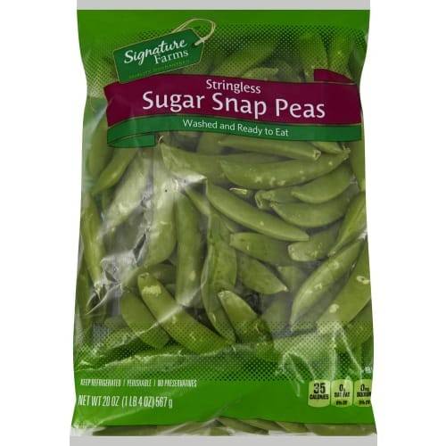Order Signature Farms · Stringless Sugar Snap Peas (20 oz) food online from Albertsons Express store, Gallup on bringmethat.com