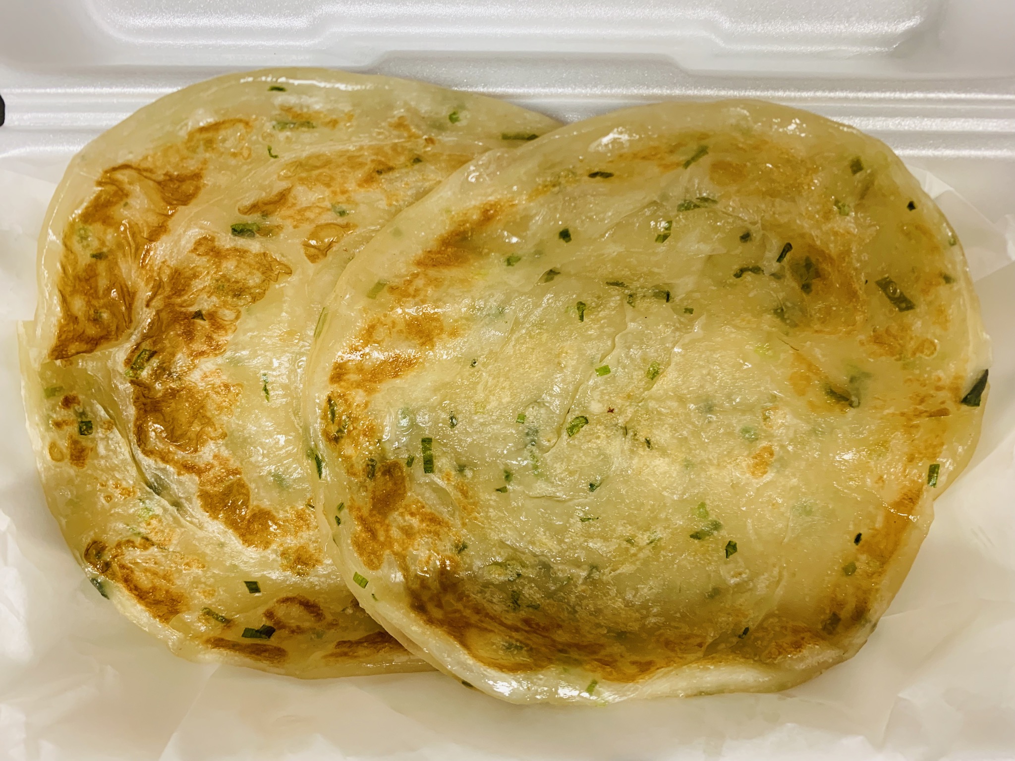 Order A3. Two Piece Asian Scallion Pancake food online from Asian Chef store, Las Vegas on bringmethat.com