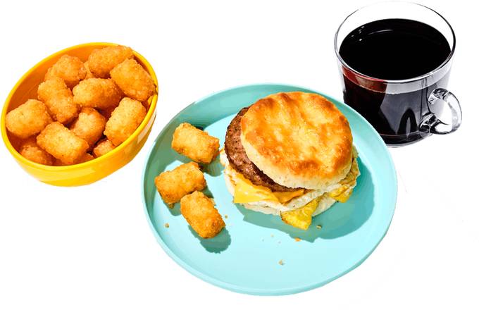 Order SAUSAGE, EGG & CHEESE BISCUIT COMBO food online from Krystal Company store, Memphis on bringmethat.com