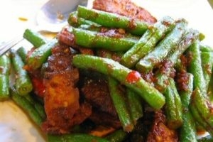 Order Spicy Green Bean food online from My Thai Restaurant store, La Habra on bringmethat.com