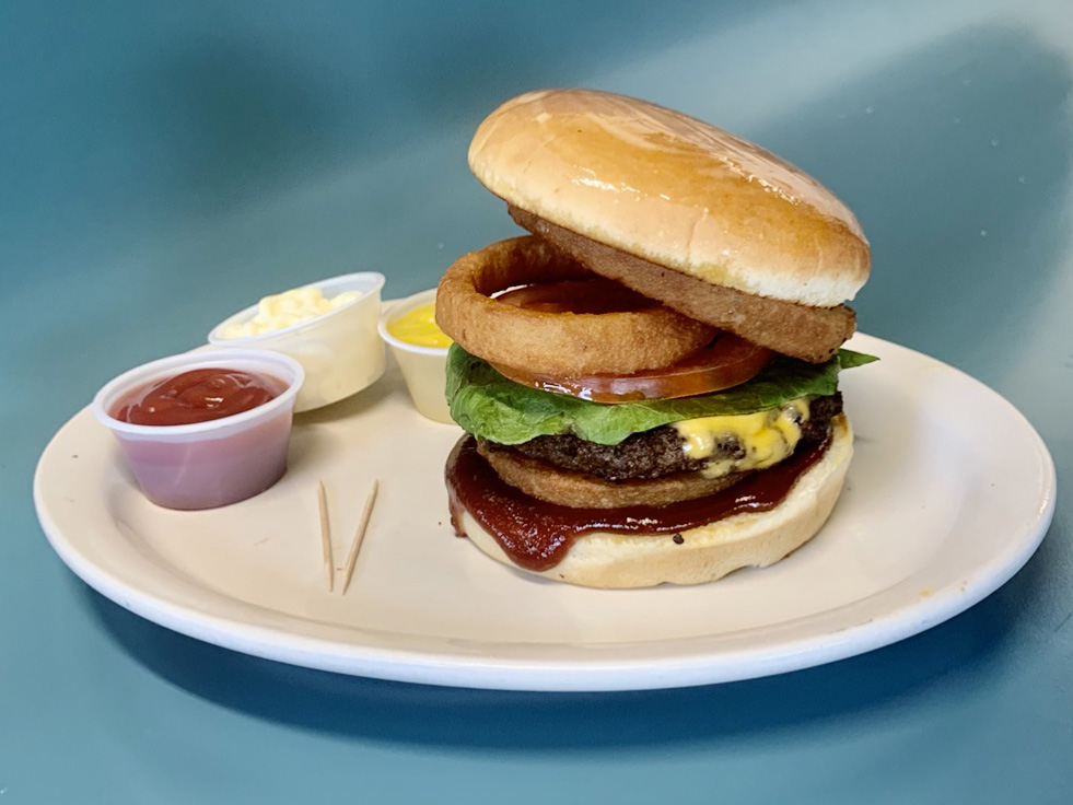 Order Western BBQ Burger food online from Texas Flaming Grill store, Abilene on bringmethat.com