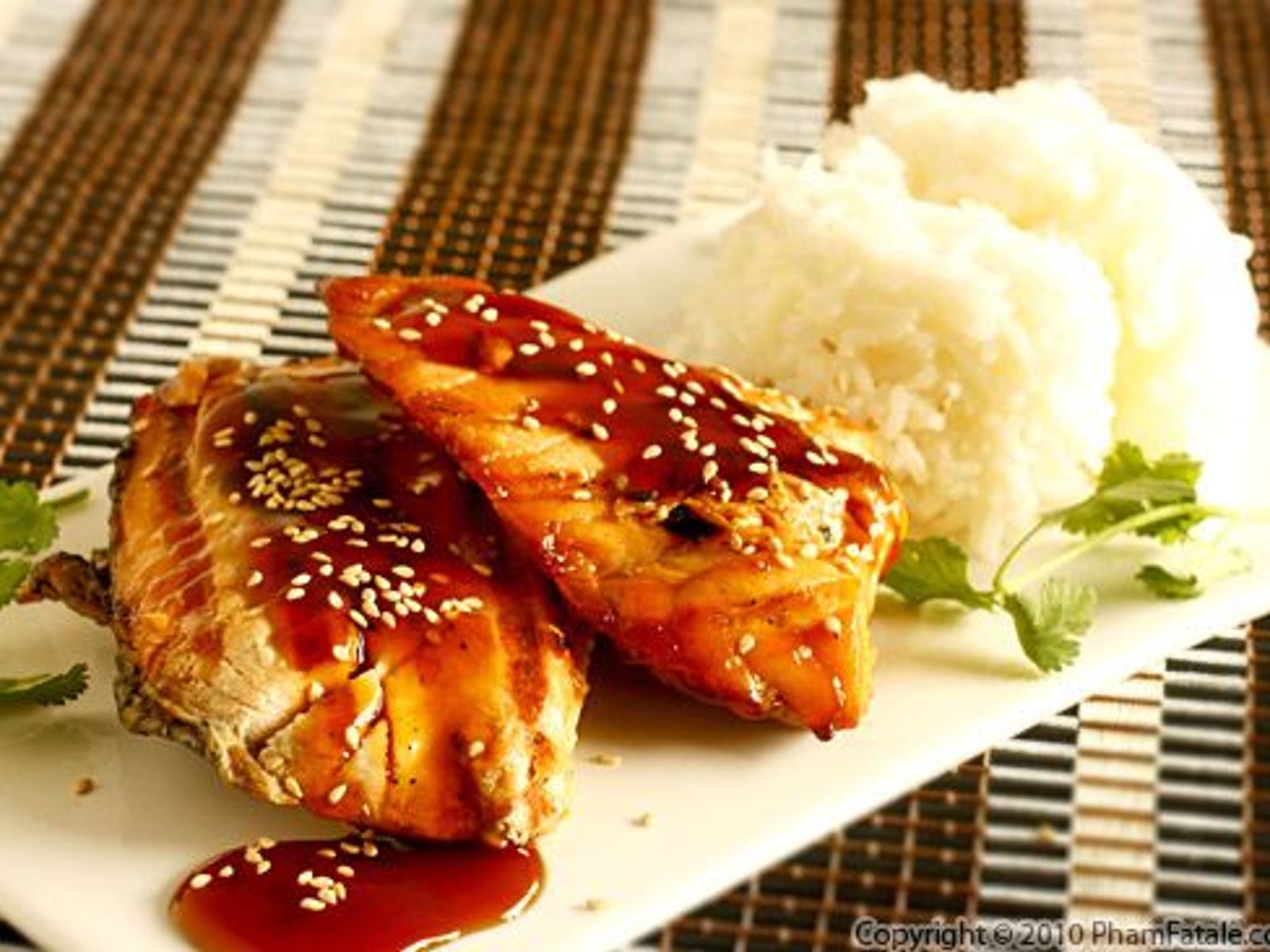 Order Grilled Salmon Teriyaki food online from The Room Sushi Bar store, Los Angeles on bringmethat.com