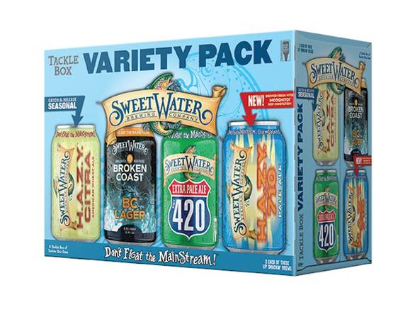Order SweetWater Variety Pack - Tackle Box - 12x 12oz Cans food online from Eagle Liquor & Wine store, Chattanooga on bringmethat.com
