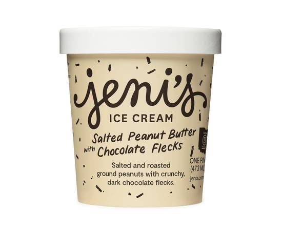 Order Jeni's Salted Peanut Butter with Chocolate Flecks food online from Park Gyros store, San Francisco on bringmethat.com