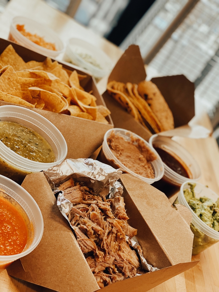 Order Carnitas Family Pack food online from Taquiero Taco store, Irvine on bringmethat.com