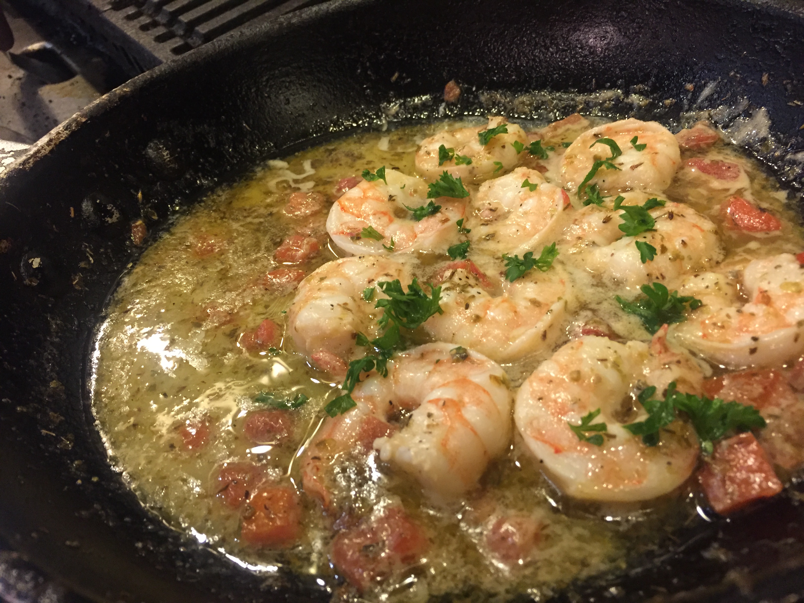 Order Shrimp Ouzo Over Rice food online from Baba Mediterranean Kitchen store, Baltimore on bringmethat.com