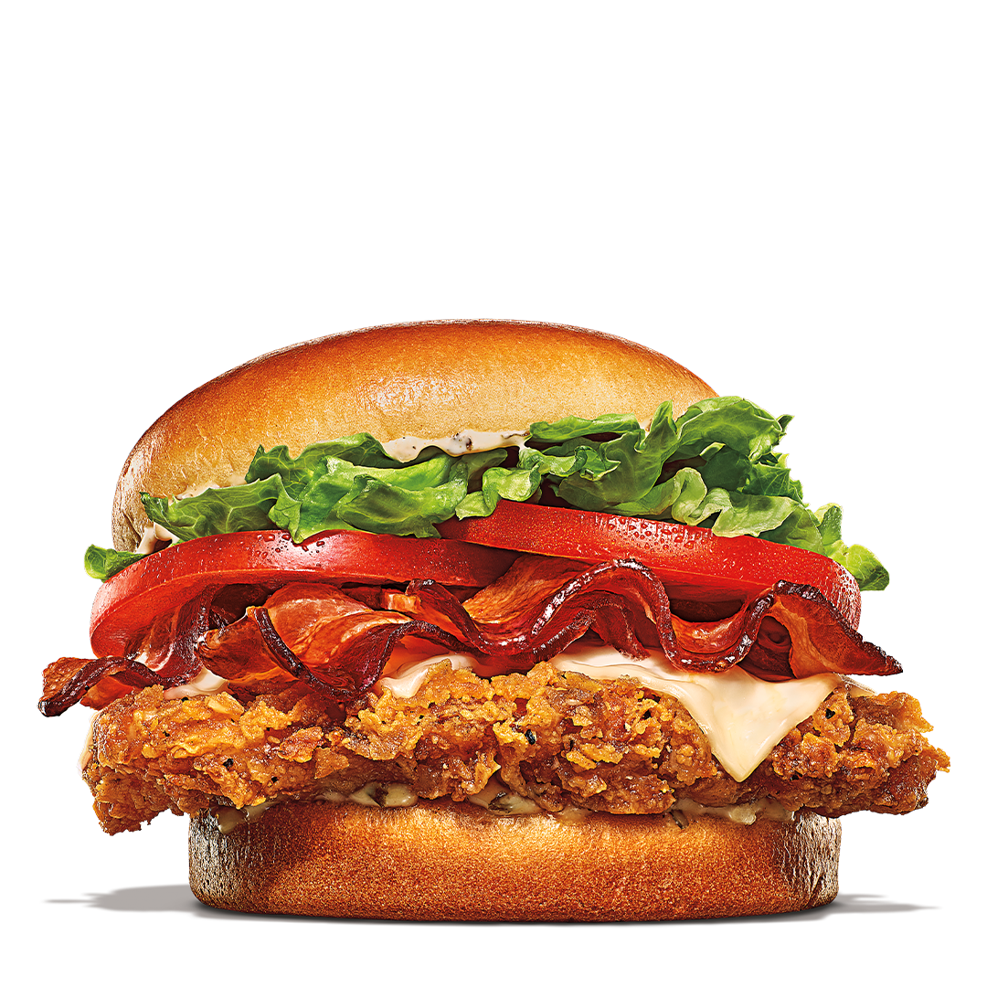 Order Bacon and Swiss Cheese Royal Crispy Chicken Sandwich food online from Burger King store, Holmes on bringmethat.com