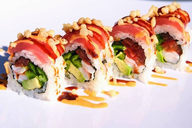 Order Angry Bird Roll food online from Awi Sushi store, Colorado Springs on bringmethat.com