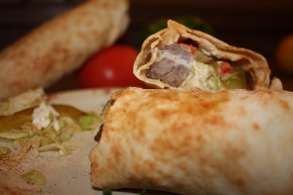 Order Shish Kabab Pita Wrap food online from Venus Greek & Mediterranean store, Buffalo on bringmethat.com