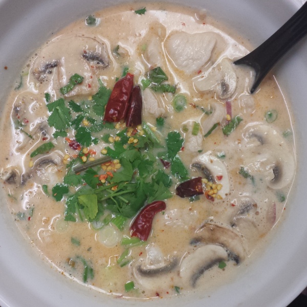 Order Pho Tom Kha Healthy Noodle Soup food online from Jasmine Thai Noodle & BBQ store, Valencia on bringmethat.com