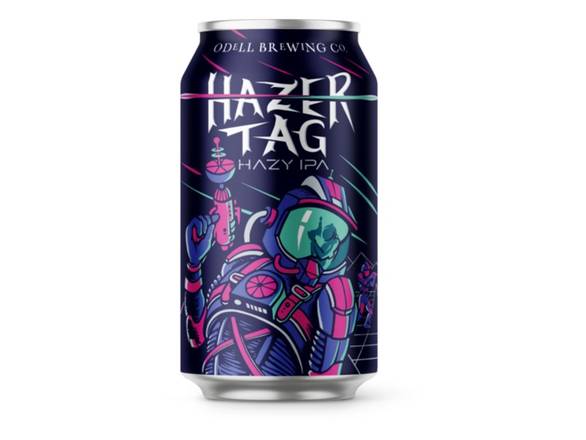 Order Odell Hazer Tag Hazy IPA - 6x 12oz Cans food online from Garfield's Beverage Warehouse store, Chicago on bringmethat.com