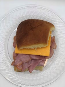 Order Box Lunch Ham & Cheddar food online from Anitas Famous Rolls store, Kansas City on bringmethat.com