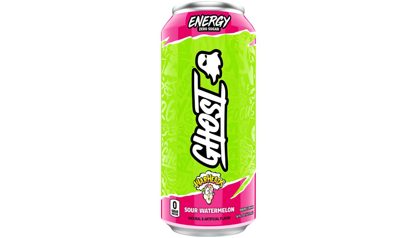 Order Ghost Warheads Sour Watermelon Energy Drink 12oz Can food online from Ross Liquor store, Sylmar on bringmethat.com