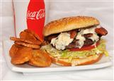 Order Bleu Bacon Burger food online from Grideli North store, Ogden on bringmethat.com