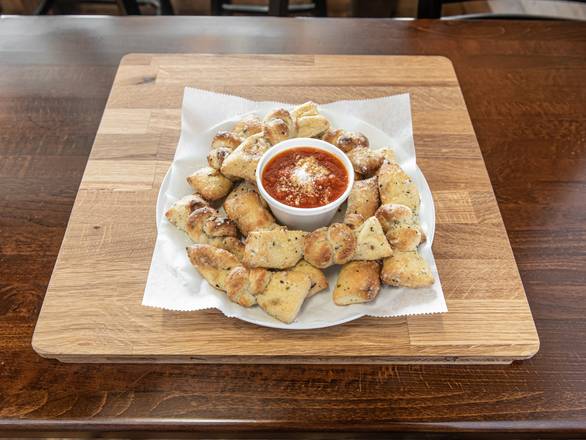 Order Garlic Knots food online from Amity Brick Oven Pizza store, New Haven on bringmethat.com