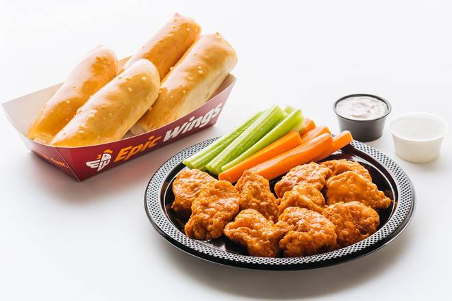 Order 10 pc Boneless Wings Meal food online from Epic Wings- Mission Valley store, San Diego on bringmethat.com