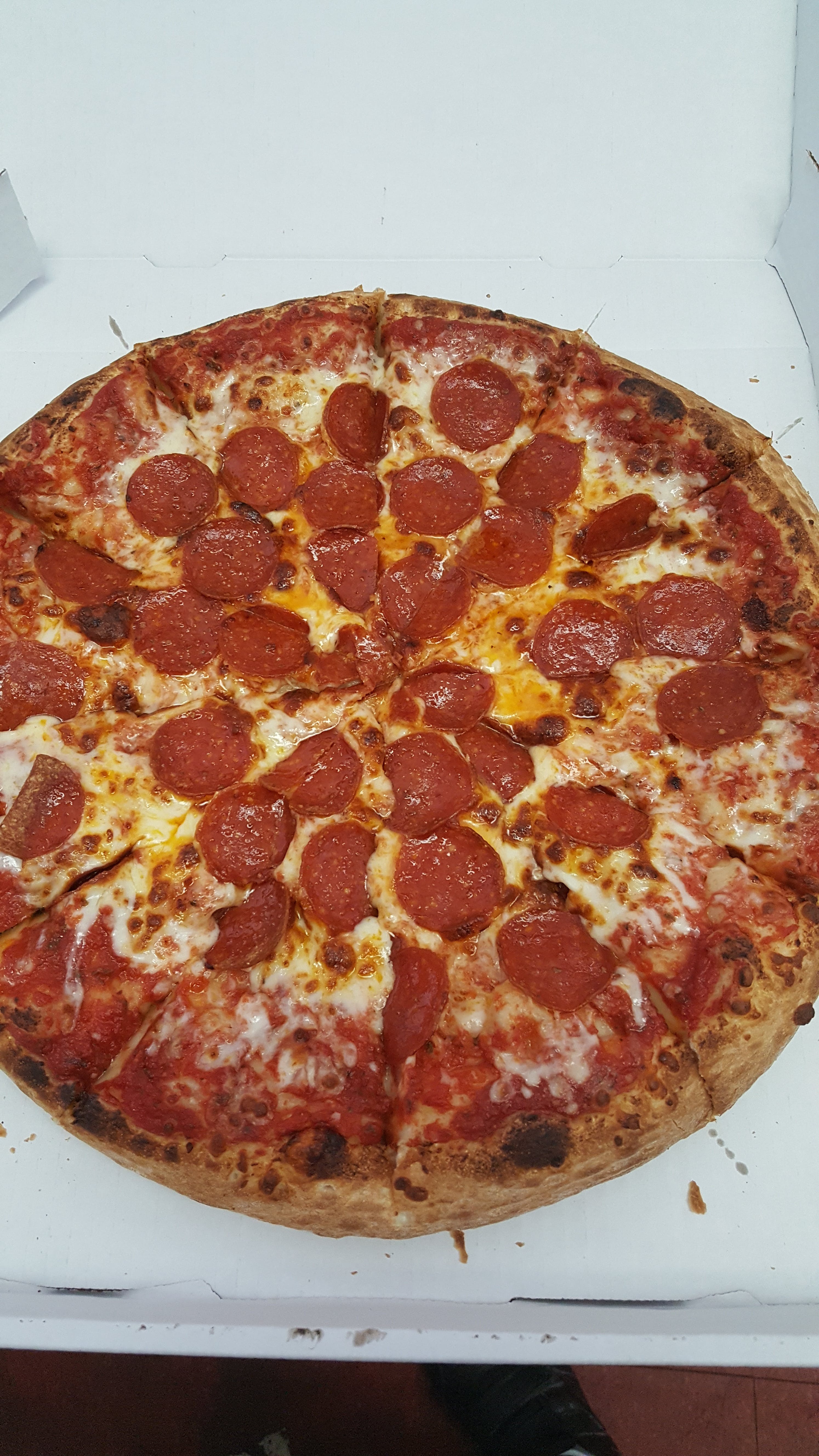 Order Cheese Pizza with One Topping - Small 10" (6 Slices) food online from Valentino's Pizza store, Livonia on bringmethat.com