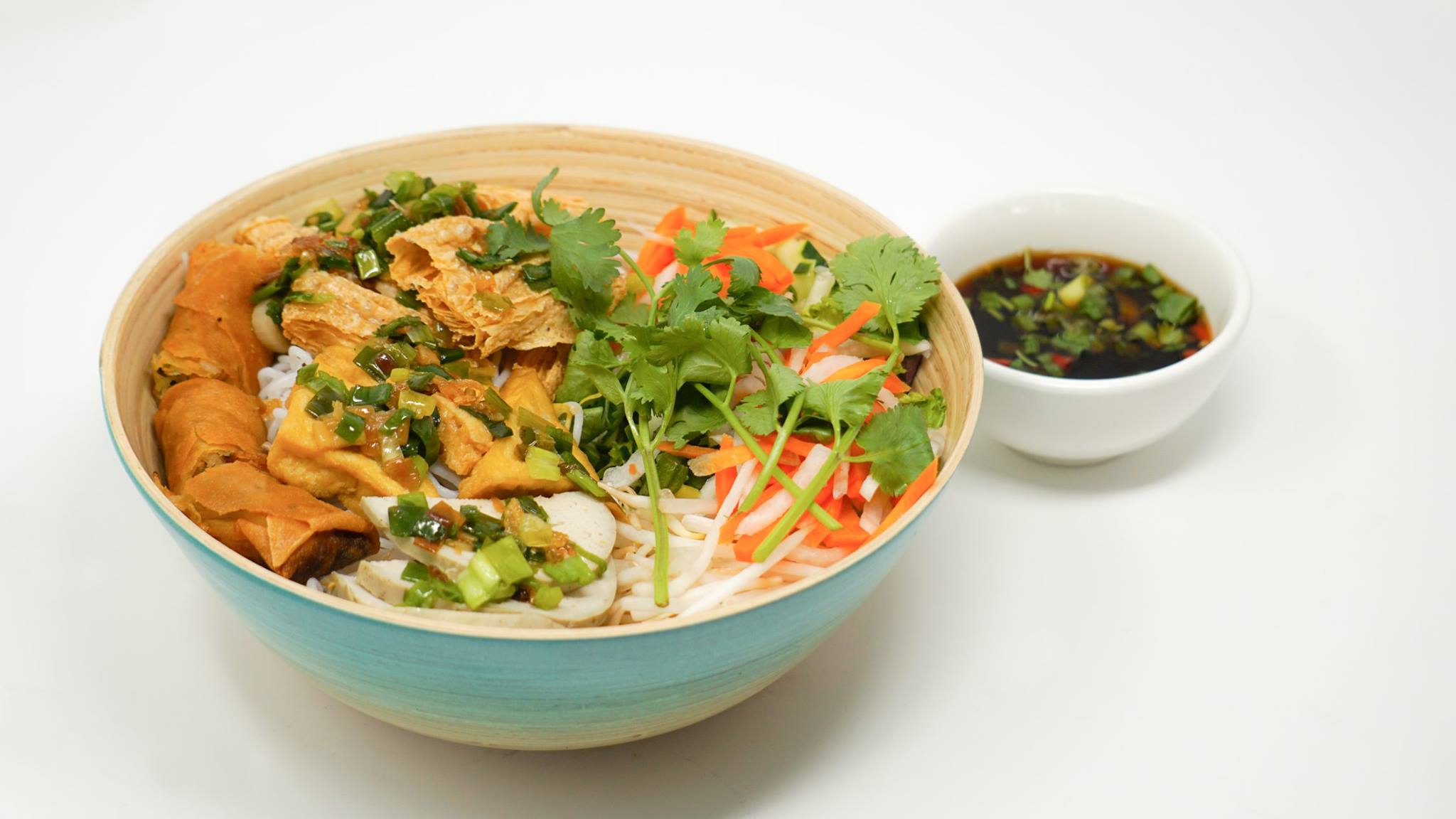 Order Combination Vegetarian Rice Vermicelli (Bun Chay Dac Biet) food online from Now Pho store, Denver on bringmethat.com