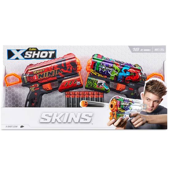 Order X-Shot Skins Flux Dart Blaster, 2 Pack food online from CVS store, SAN ANSELMO on bringmethat.com