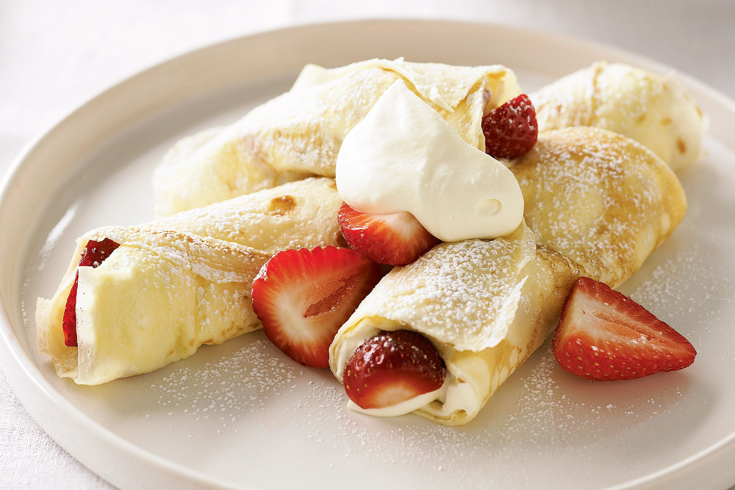Order Fresh Strawberry Crepes food online from Neal Coffee Shop store, San Mateo on bringmethat.com