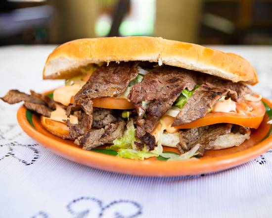 Order Steak Torta food online from Rivas Mexican Grill store, Sparks on bringmethat.com