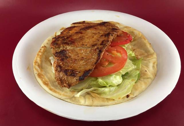 Order 8. Spicy Chicken on Pita food online from Michael's Burgers store, Canoga Park on bringmethat.com