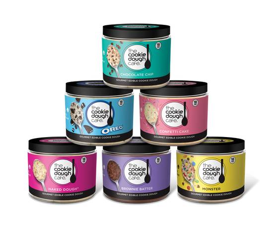 Order 6 for $43 Stock Up 18 oz Jars food online from The Cookie Dough Cafe store, Portland on bringmethat.com